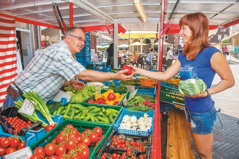 Wochenmarkt verlegt wegen Rathauskirmes