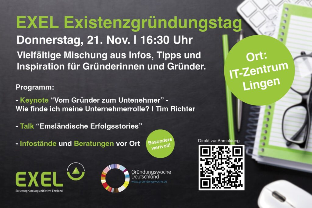 EXEL Gründertag in Lingen: Inspiration und Erfolgsgeschichten für angehende Gründer