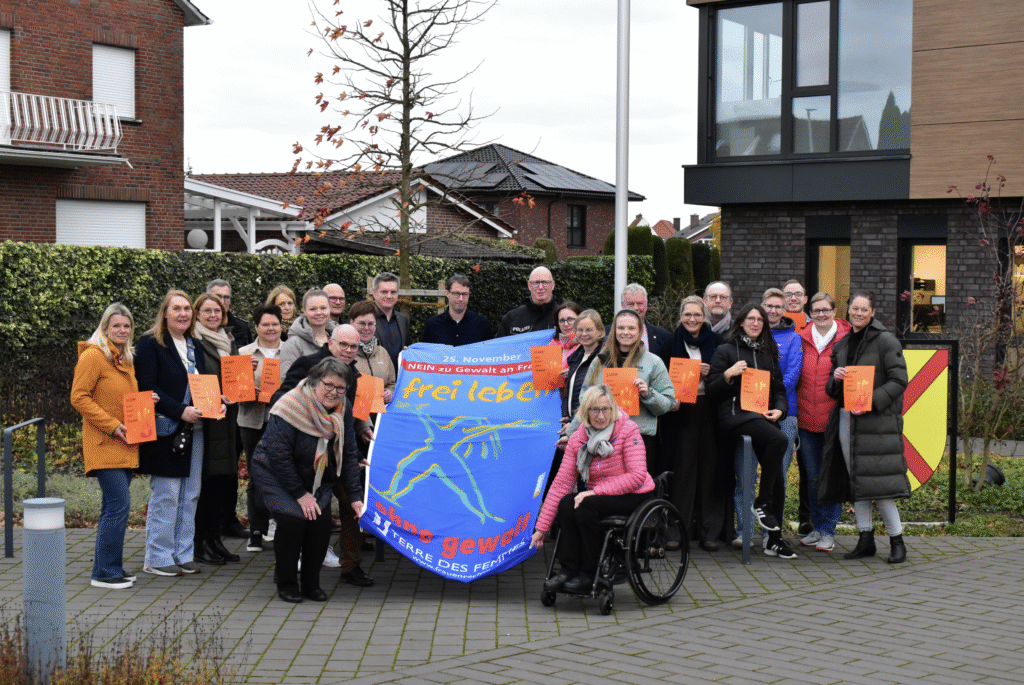 Emsbüren setzt ein Zeichen gegen Gewalt an Frauen