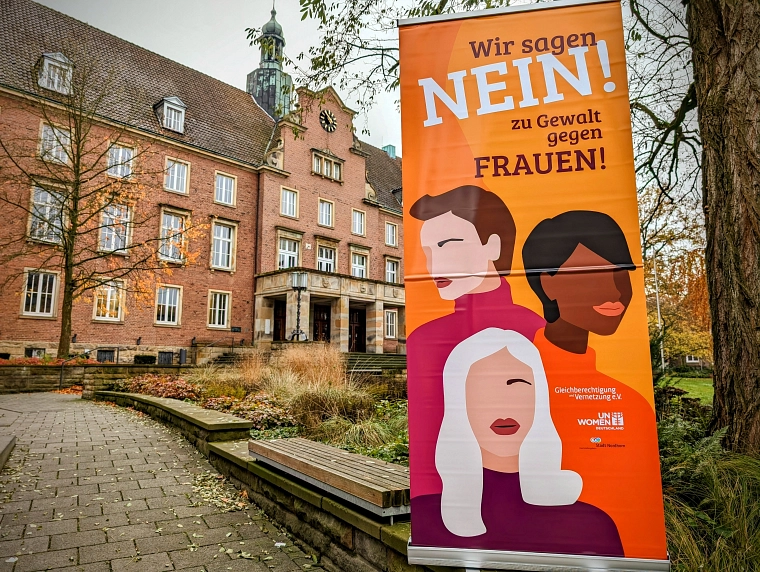 Nordhorn leuchtet orange: Ein starkes Signal gegen Gewalt an Frauen