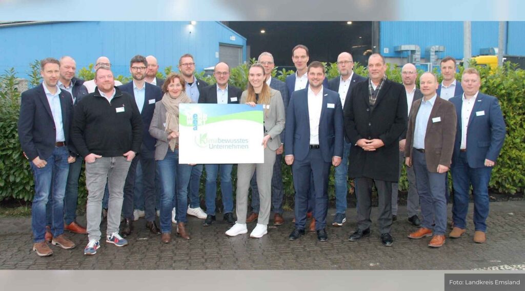 Zehn emsländische Betriebe als „Klimabewusste Unternehmen“ ausgezeichnet