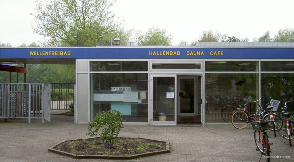 Foto: Rückbauarbeiten am alten Hallenbad in Haren (Ems) starten in der nächsten Woche. Foto: Stadt Haren (Ems)