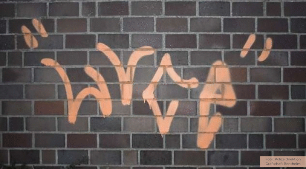 Graffiti-Schmierereien in Schüttorf: Polizei sucht Zeugen