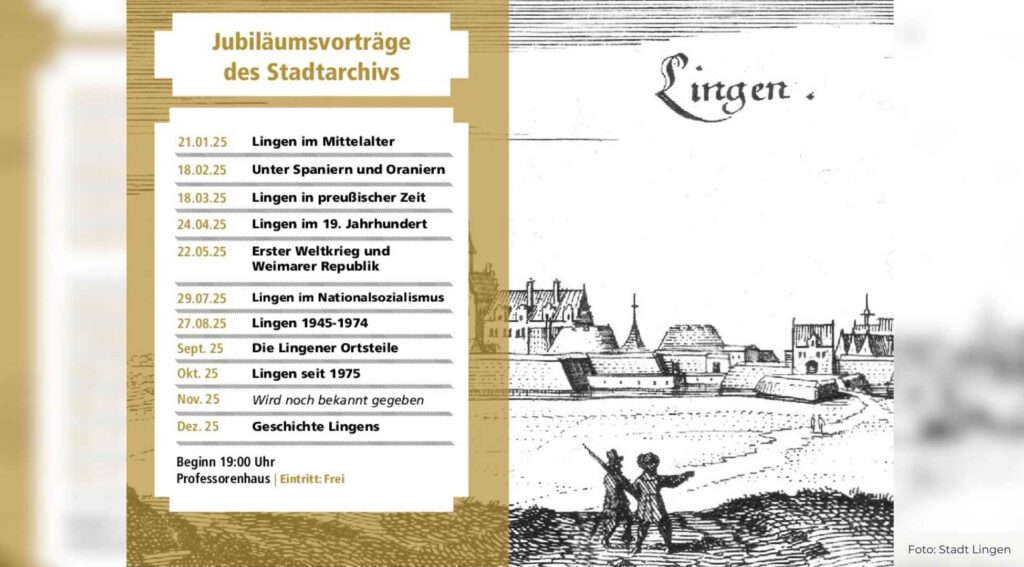 Jubiläumsvorträge: Lingen feiert 1050 Jahre Stadtgeschichte