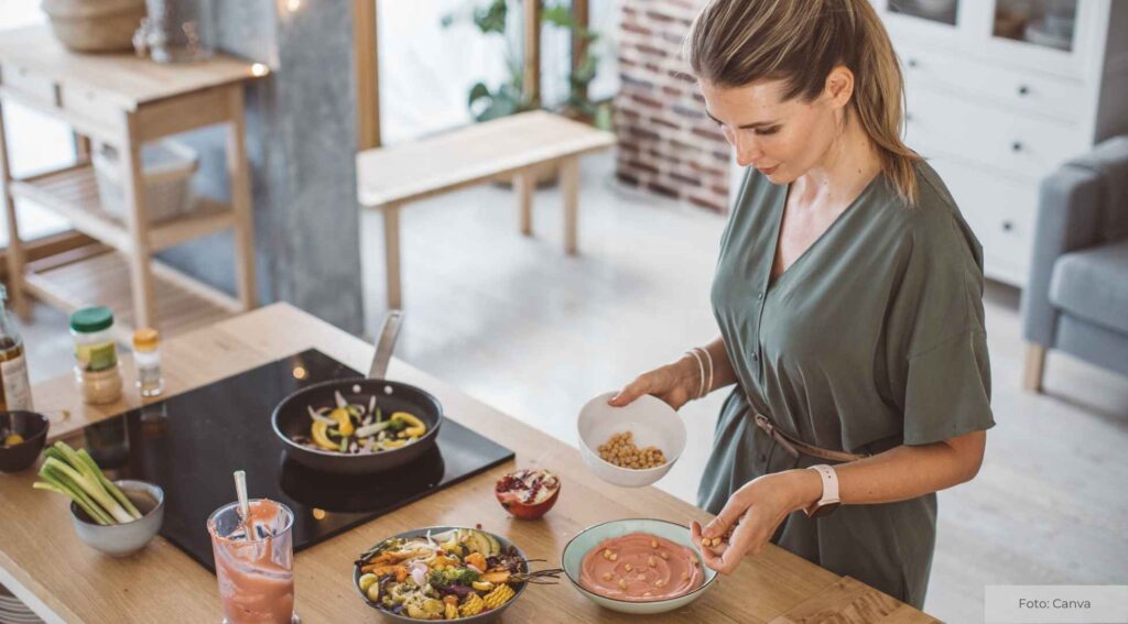 Gesunde Ernährung mit frischem Obst und Gemüse einführen