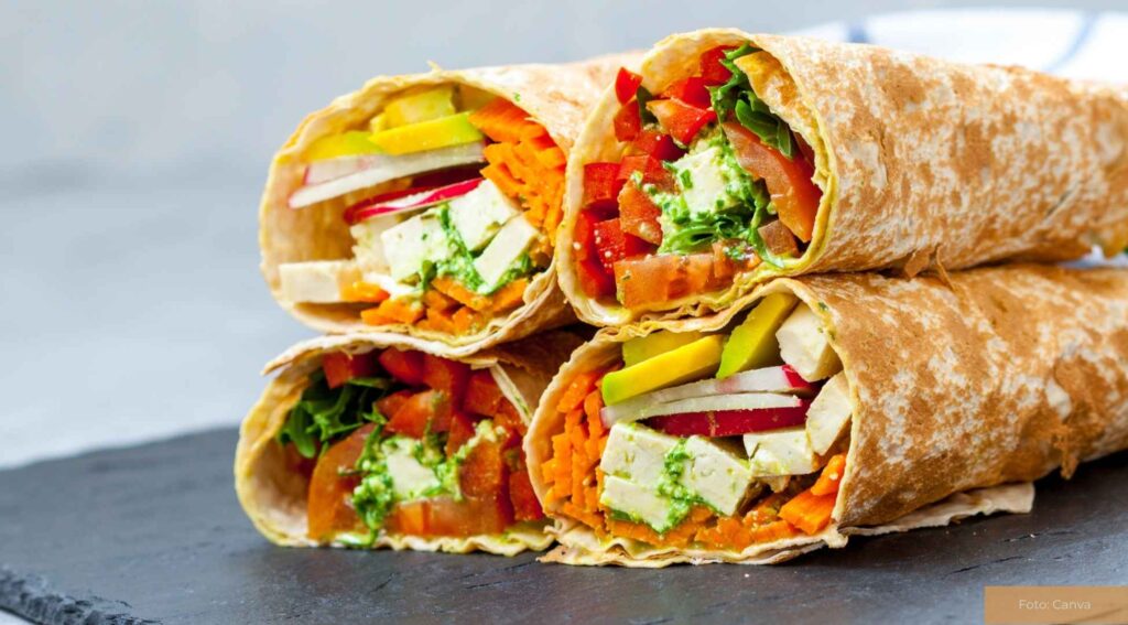 Gesunde Wraps als Alternative zu Fastfood zubereiten