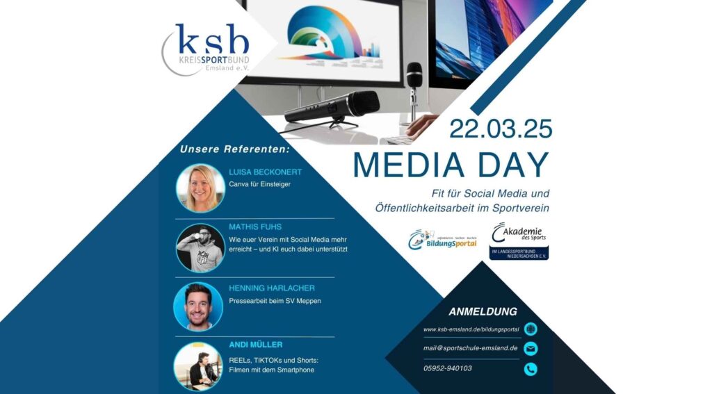 Media Day in Sögel: Öffentlichkeitsarbeit und Social Media für Sportvereine