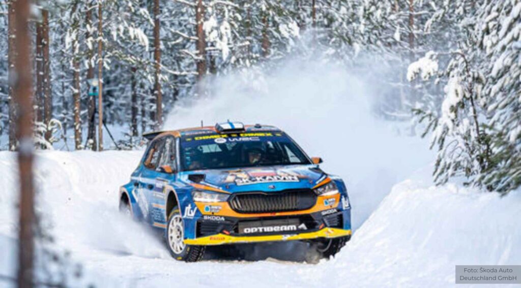 Rallye Schweden 2025: Skandinavische Škoda-Teams jagen WRC2-Punkte