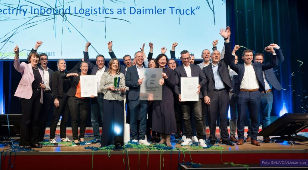 Daimler Truck AG gewinnt VDA Logistik Award für „Electrify Inbound Logistics“