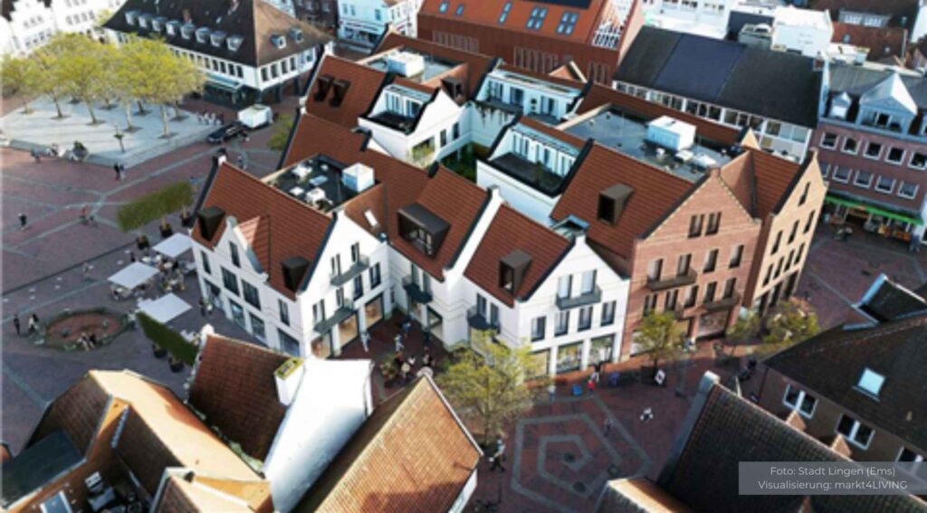 Neues Leben am Lingener Marktplatz: Wohnen, Einkaufen und Genießen im ehemaligen Sparkassengebäude