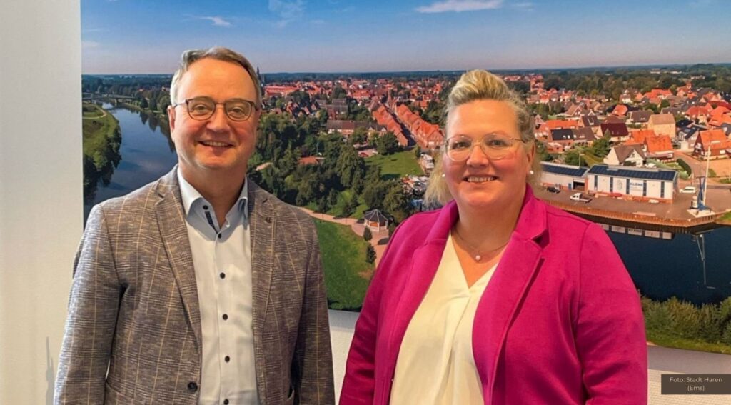 Bürgermeister Markus Honnigfort begrüßte Melanie Litmeyer als stellvertretende Gleichstellungsbeauftragte der Stadt Haren