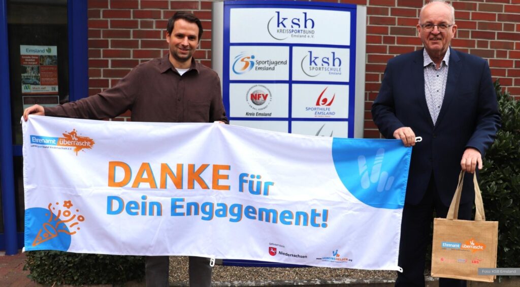 Aktion „Ehrenamt überrascht“: Sportvereine im Emsland können ihre Helden auszeichnen