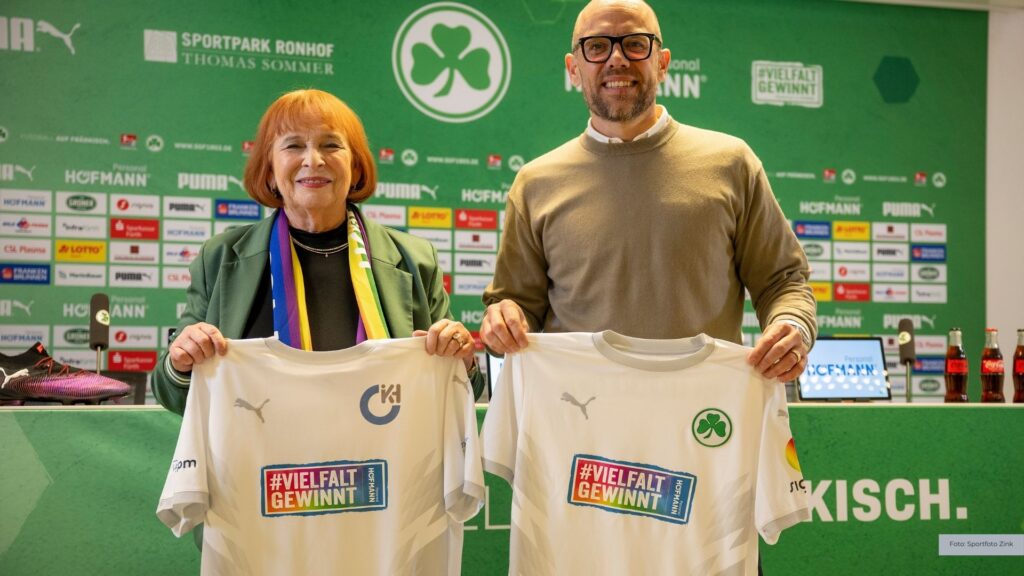 Sondertrikot für ein starkes Zeichen: "Vielfalt gewinnt" bei der SPVGG GREUTHER FÜRTH