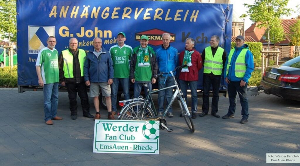 Werder-Fanclub radelt für den guten Zweck nach Bremen