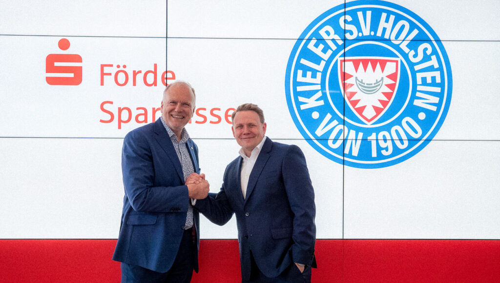 Förde Sparkasse bleibt Holstein Kiel treu – Vertrag vorzeitig bis 2027 verlängert