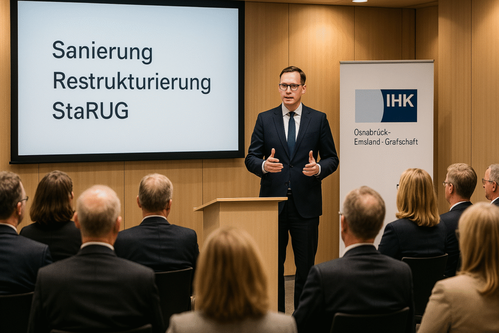 Wege aus der Krise: Informationsveranstaltung zur Unternehmenssanierung in Osnabrück