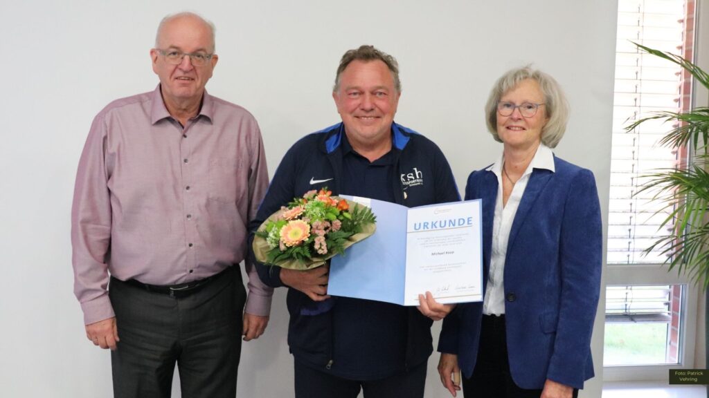 Goldene Ehrennadel für Michael Koop – Anerkennung für Jahrzehnte des Engagements im Sport