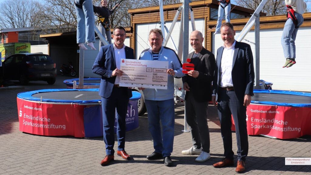 Neues Bungee-Trampolin begeistert Kinder und Vereine im Emsland