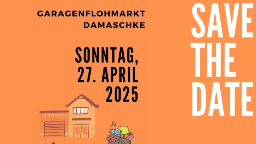 Bummeln, Schlemmen, Stöbern – Garagenflohmarkt in Damaschke am 27. April