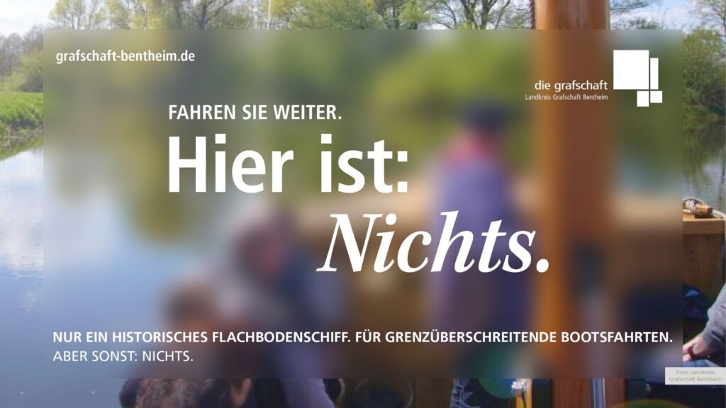 Hier ist: Nichts – Imagekampagne der Grafschaft Bentheim sorgt für Aufsehen