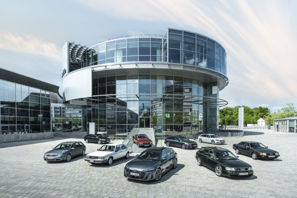 Audi A6 Avant (C9) feiert Markteinführung – mit Familienfoto über neun Generationen