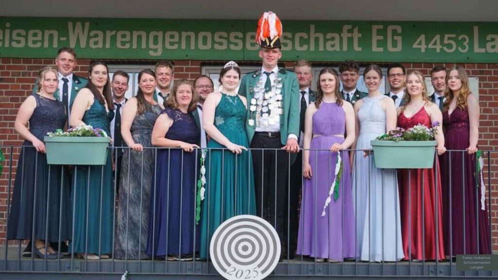 Neuer König beim Hubertus-Schützenverein Langen – Alexander Jürgens regiert mit Julia Richtering