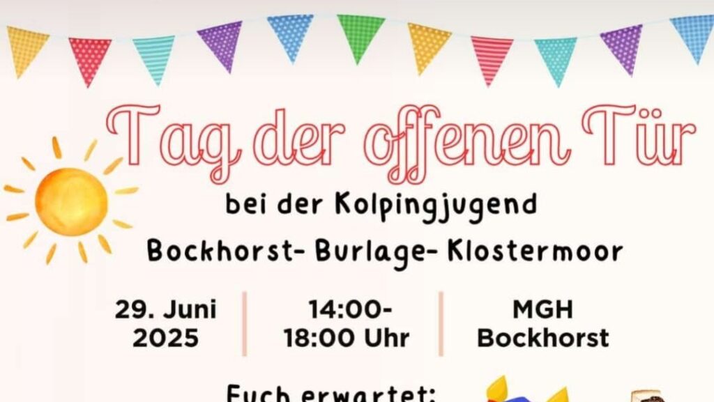 Bockhorst – Kolpingjugend lädt zum Tag der offenen Tür ein