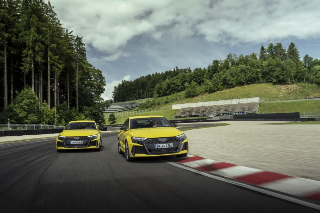 Audi RS 3: Pures Fahrvergnügen in Pythongelb