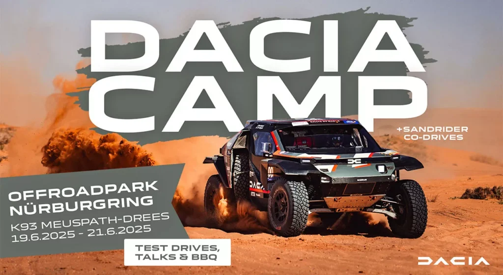 Dacia Camp 2025: Motorsport-Action und Offroad-Abenteuer am Nürburgring