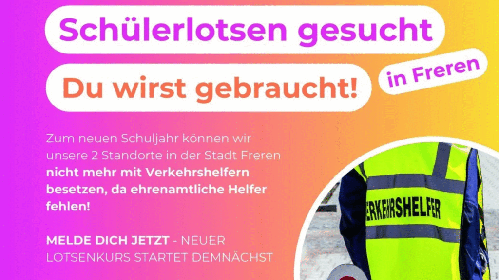 Freren – Ehrenamtliche Schülerlotsen dringend gesucht