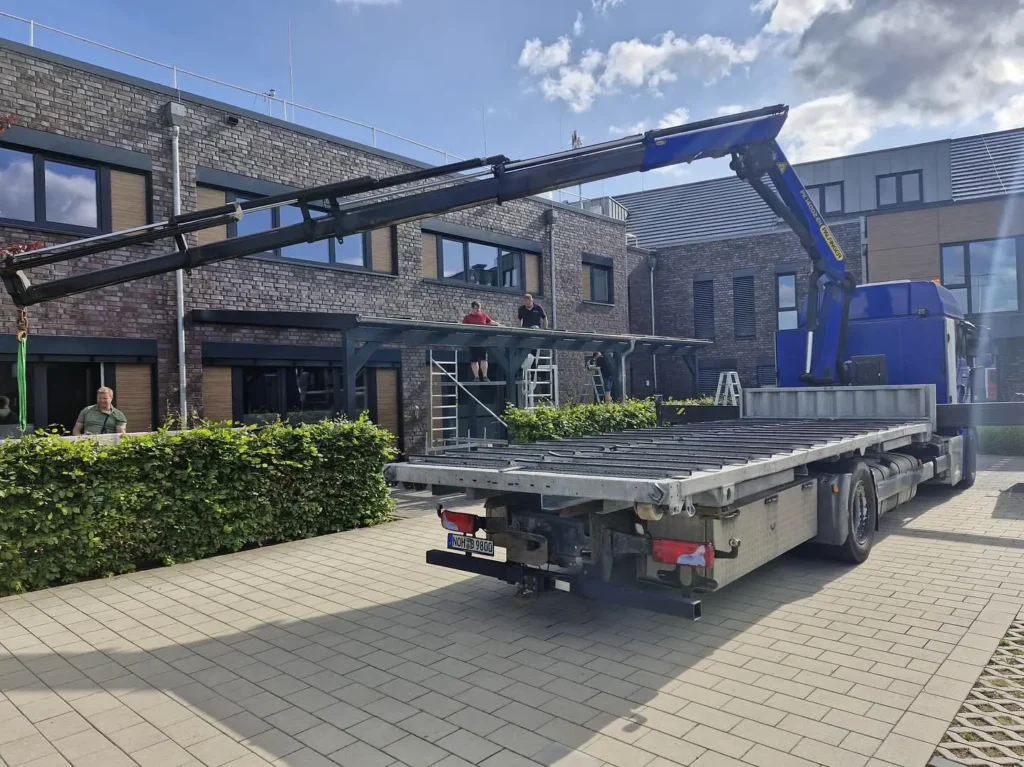 Neues Terrassendach für das Feuerwehrhaus in Emsbüren – Ehrenamtlich umgesetzt mit Teamgeist