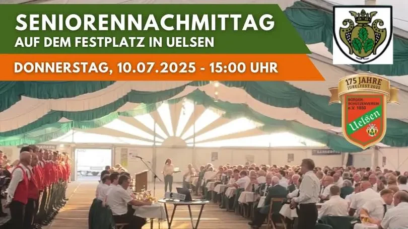 Seniorennachmittag zum Jubiläum in Uelsen – Musik, Gemeinschaft und gute Laune am 10. Juli