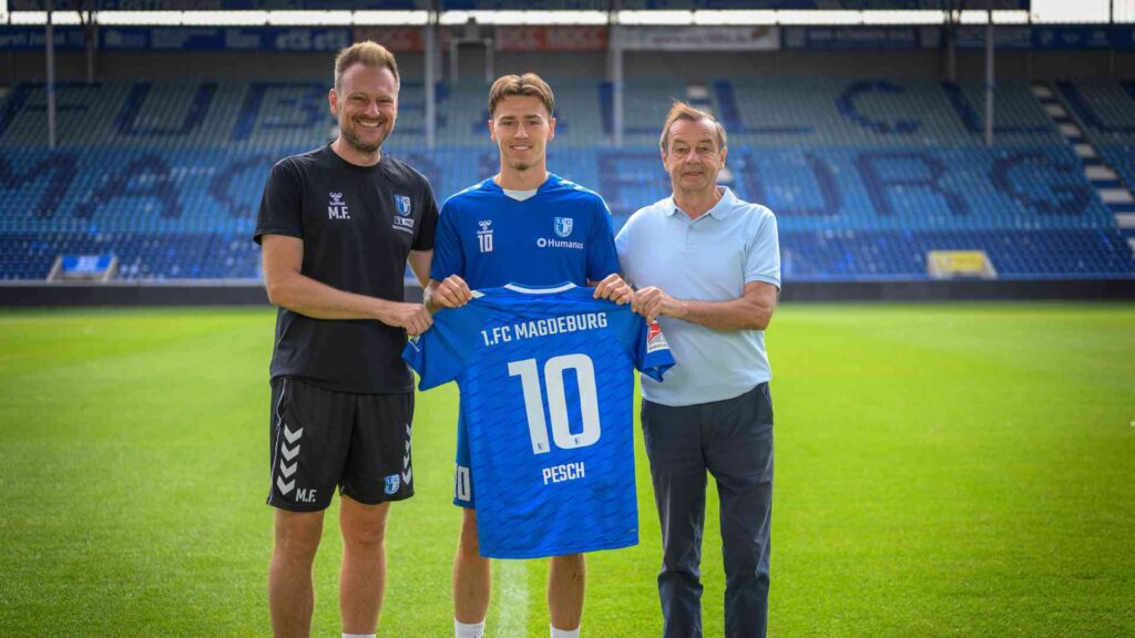 1. FC Magdeburg leiht Offensivtalent Noah Pesch aus