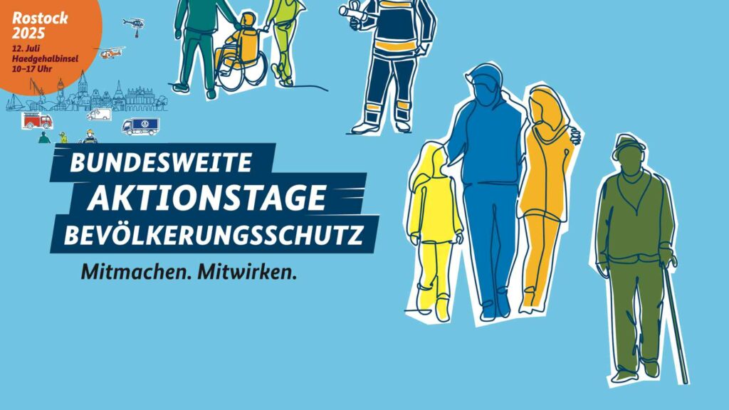 Bevölkerungsschutztag 2025 in Rostock: Wasser im Fokus – Mitmachen, informieren, vorsorgen