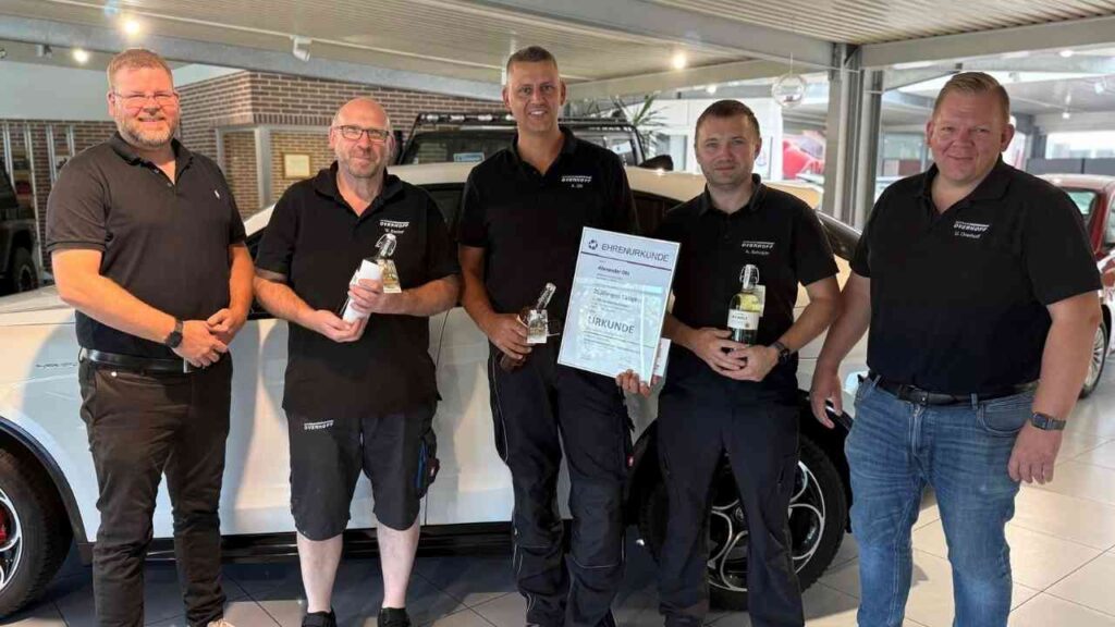 Lingen: Wilfried Becker feiert 45 Jahre im Autohaus Overhoff – Zwei weitere Jubiläen