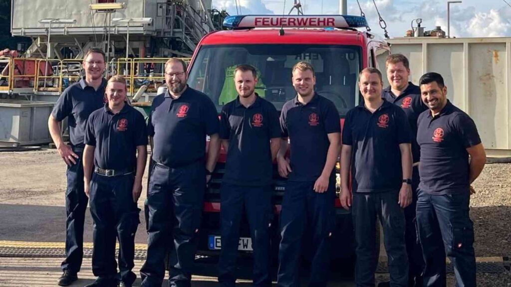 Freiwillige Feuerwehr Werlte Besichtigt Bohrstationen von Neptune Energy