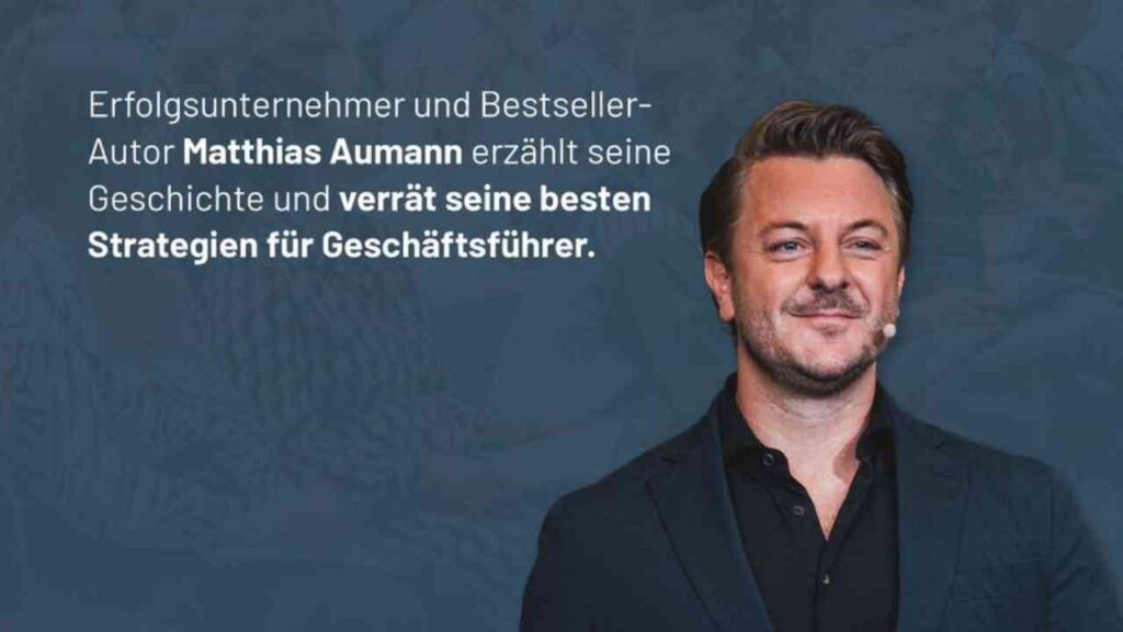 Top-Speaker in Lingen: Matthias Aumann kommt am 11. September in die Halle IV