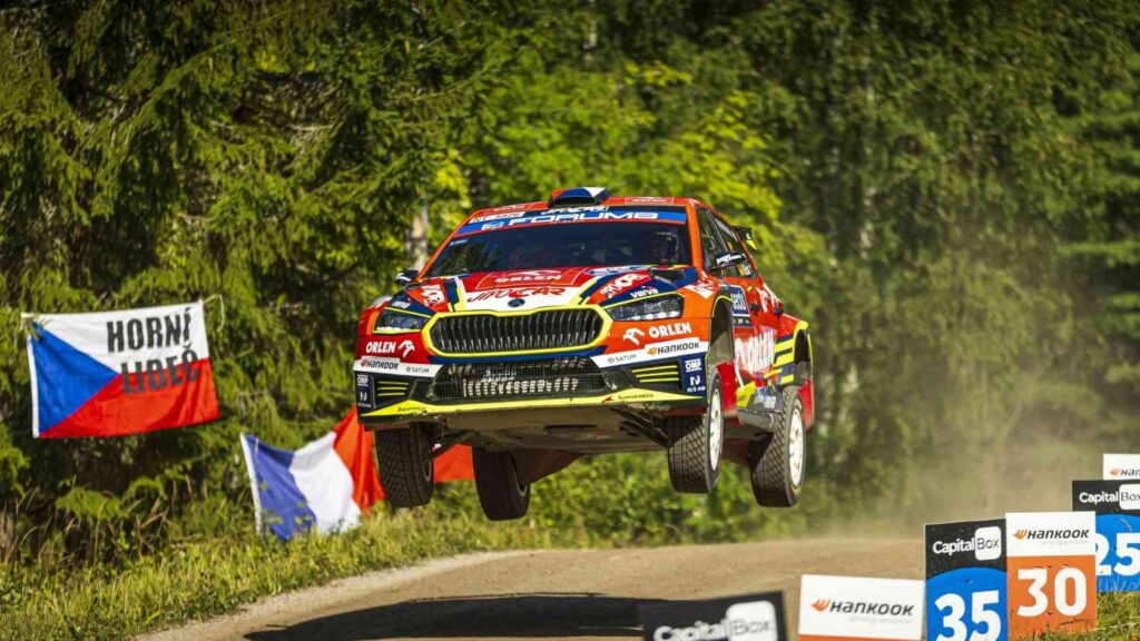 Škoda feiert weiteres Podium in der WRC2 – Erfolgreiches Wochenende bei der Finnland-Rallye