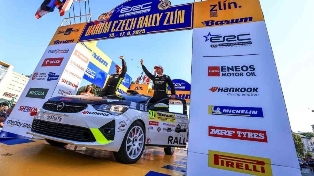Opel ist mit Calle Carlberg Rallye-Junior-Europameister