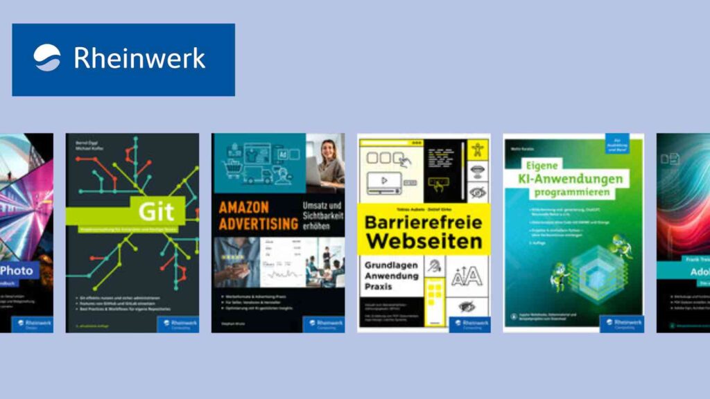 Rheinwerk Verlag stellt neue Fachbücher und IT-Titel für August vor