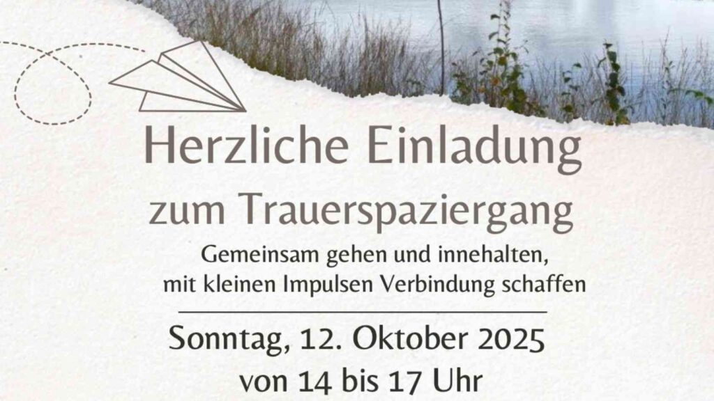 Trauerspaziergang in Nordhorn bietet Raum für Erinnerung und Austausch
