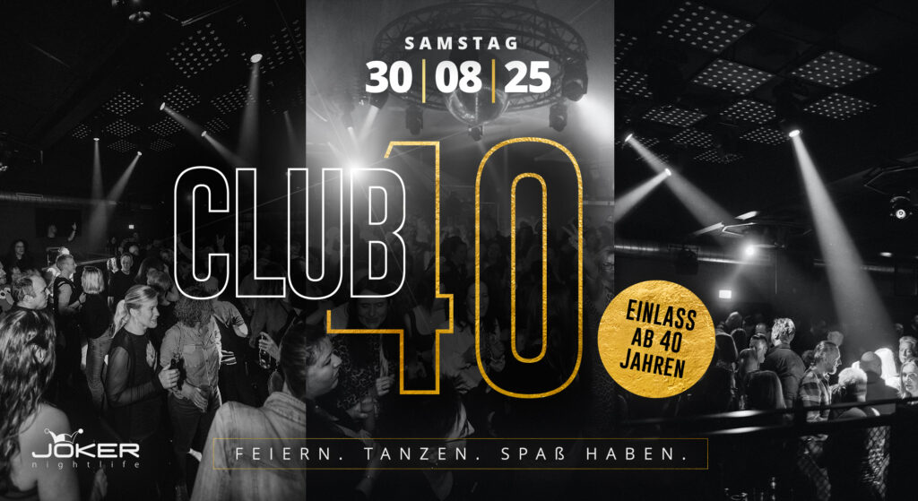 Lingen. „Ü40 – Das Original“ kehrt am letzten August-Samstag in den Joker zurück