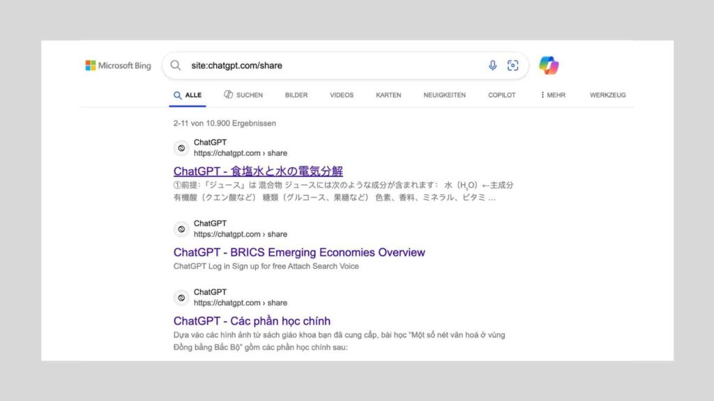 Öffentliche KI-Chats: Tausende ChatGPT-Verläufe durch Suchmaschinen auffindbar