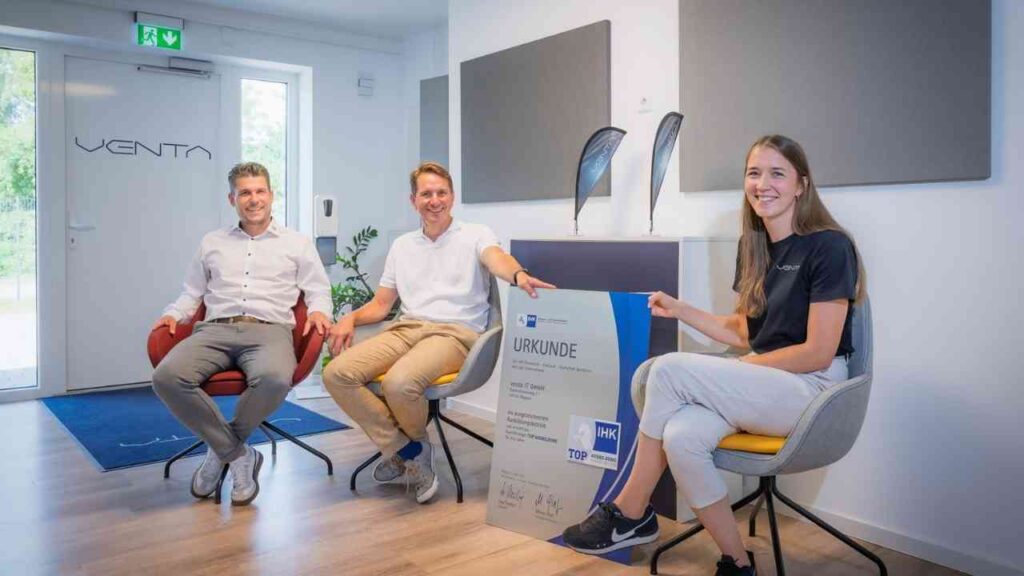 Meppen: venta IT GmbH erneut mit IHK-Siegel „Top Ausbildung“ ausgezeichnet