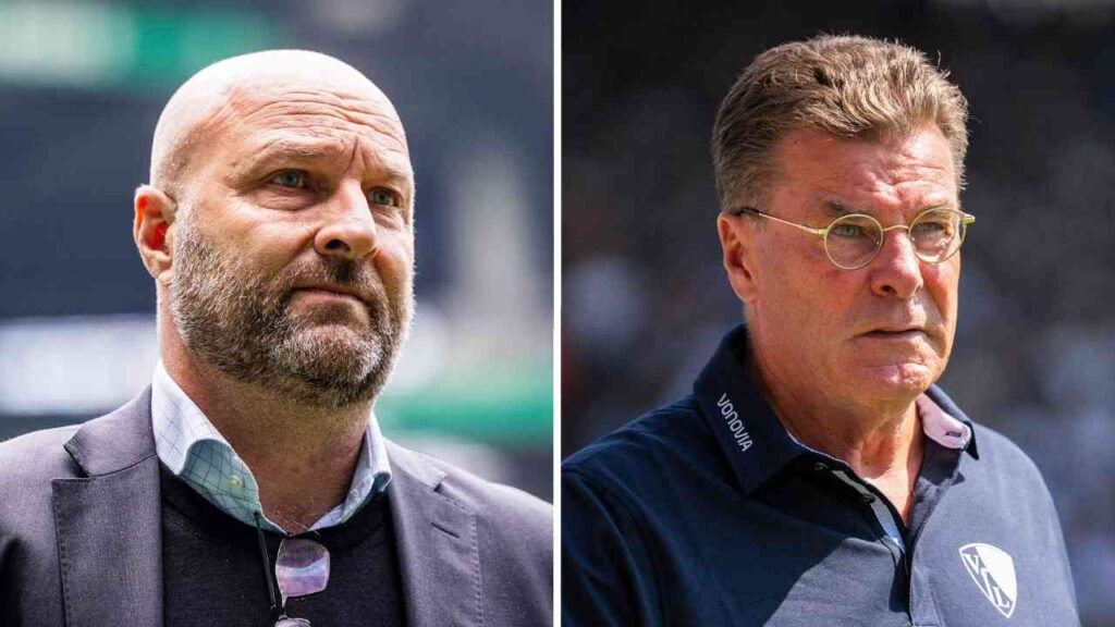 Trainer Dieter Hecking und Sportchef Dirk Dufner