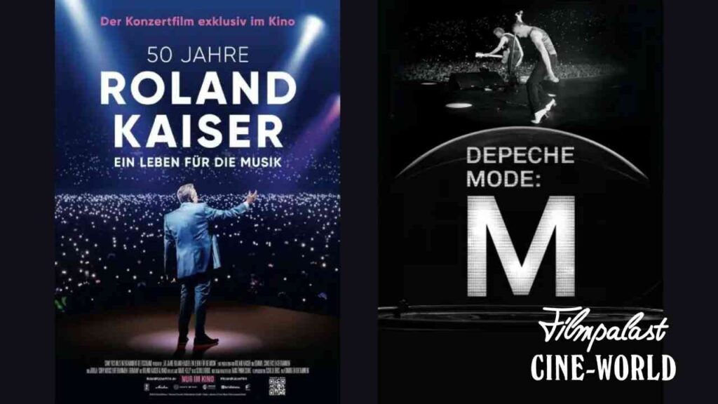 Plakat für den Konzertfilm '50 Jahre Roland Kaiser - Ein Leben für die Musik' im Kino.