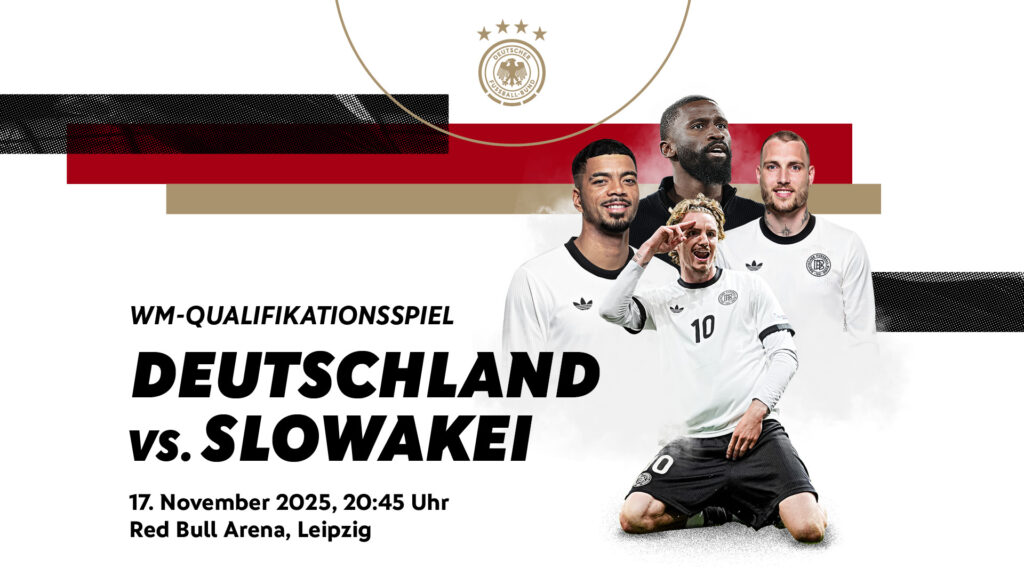 WM-Qualifikationsspiel zwischen Deutschland und der Slowakei am 17. November 2025 in der Red Bull Arena in Leipzig.
