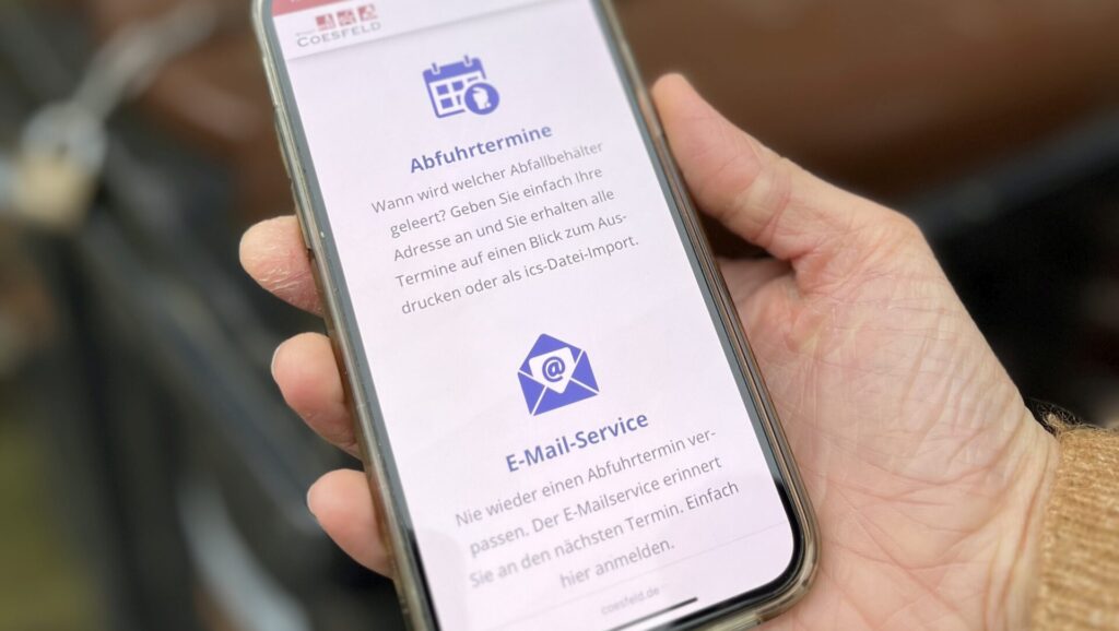 Abfuhrtermine Abfallnavi (c) Stadt Coesfeld