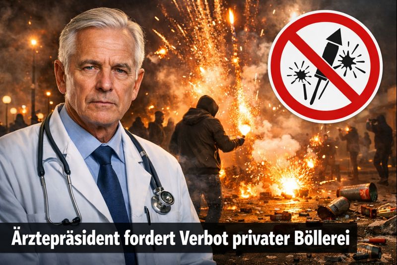 Ärztepräsident fordert Verbot privater Böllerei