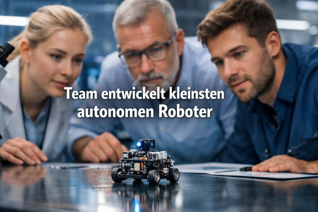 Team entwickelt kleinsten autonomen Roboter